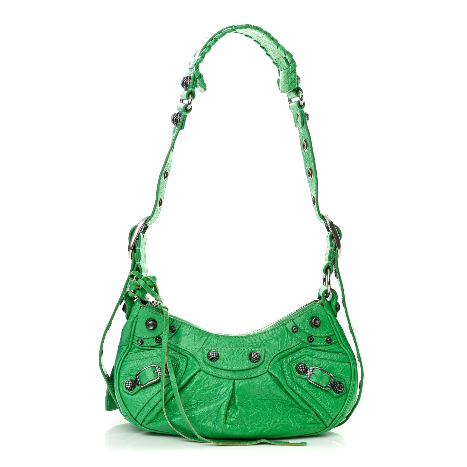 Balenciaga Agneau Arena Le Cagole Shoulder Bag XS Vivid Green 3 of 12