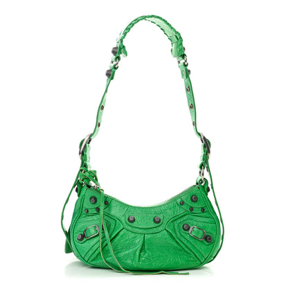 Balenciaga Agneau Arena Le Cagole Shoulder Bag XS Vivid Green 3 of 12