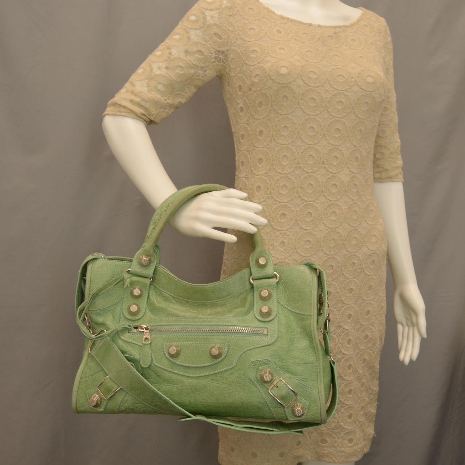 Balenciaga Agneau Giant 21 Gold Hardware CIty Vert D'eau 2 of 10