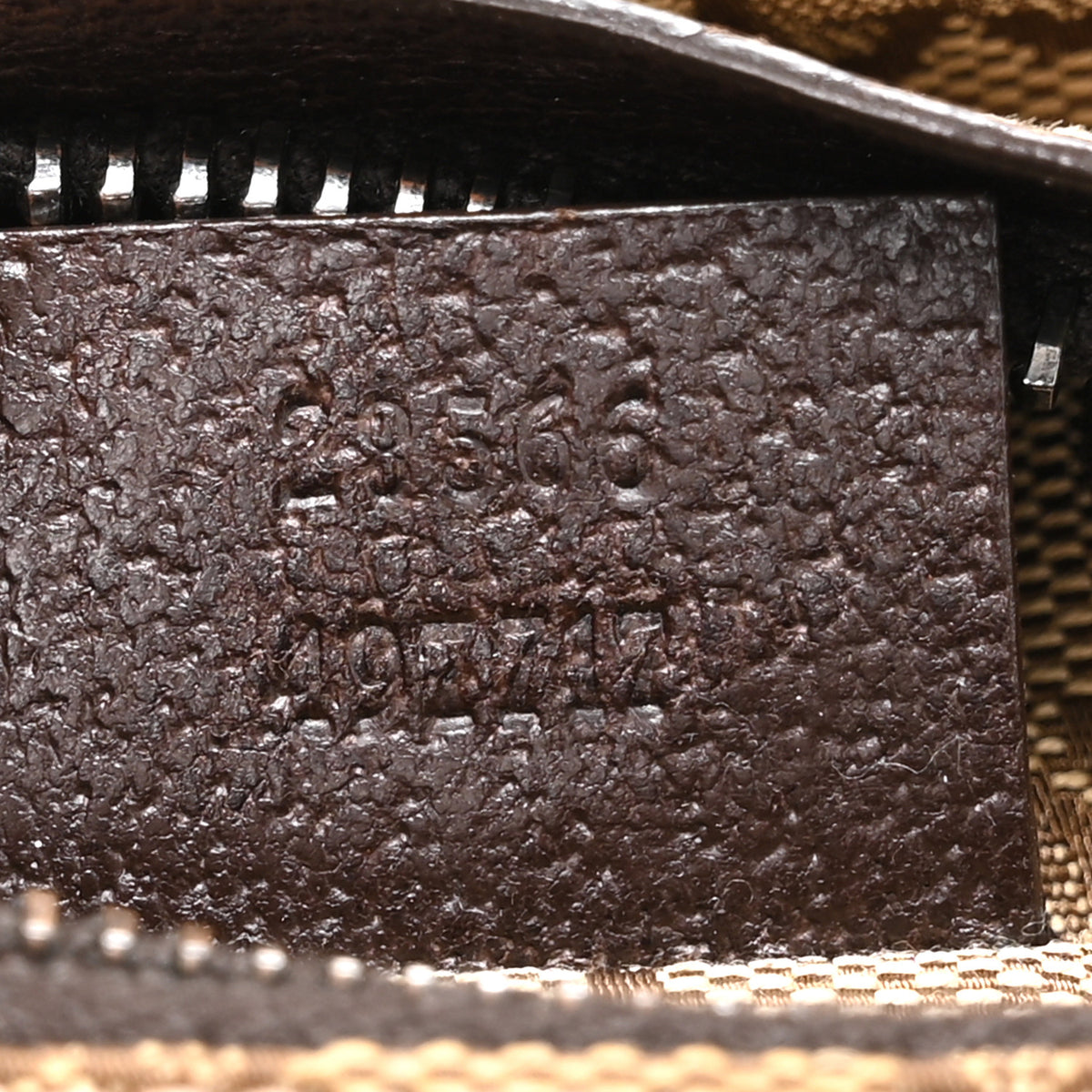 Monogram Web Belt Bag Dark Brown