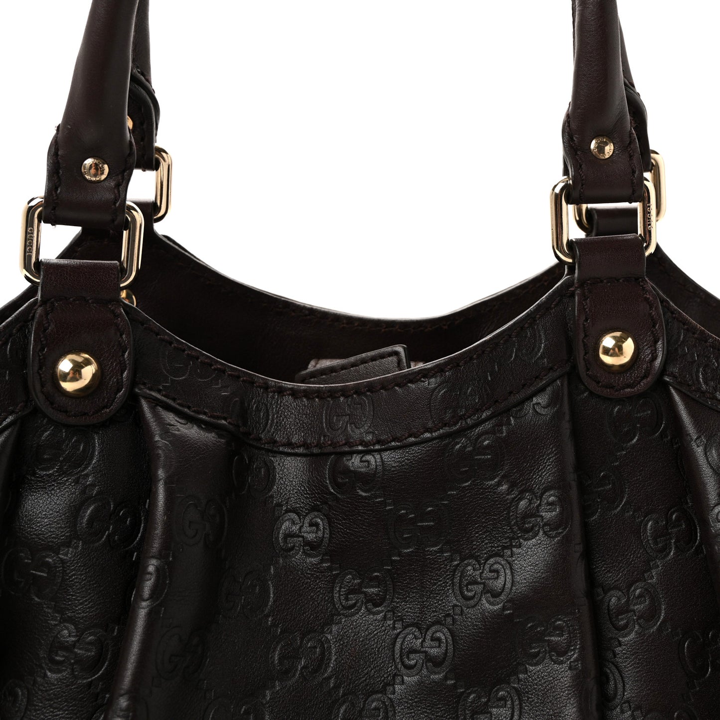 Guccissima Medium Sukey Tote Chocolate