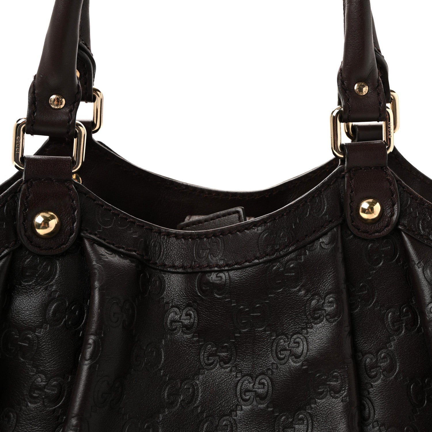 Gucci Guccissima Medium Sukey Tote Chocolate 8 of 10