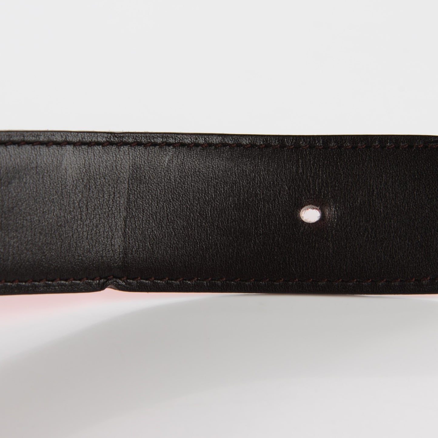 Togo Box 32mm H Belt 95 Orange Chocolate