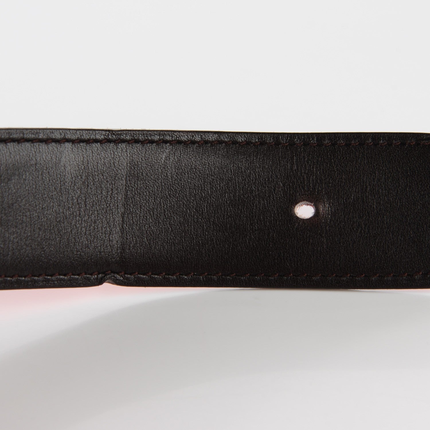 Hermes Togo Box 32mm H Belt 95 Orange Chocolate 6 of 9