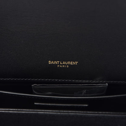 Saint Laurent Suede Crystal Medium Classic Monogram Kate Satchel Black 5 of 6