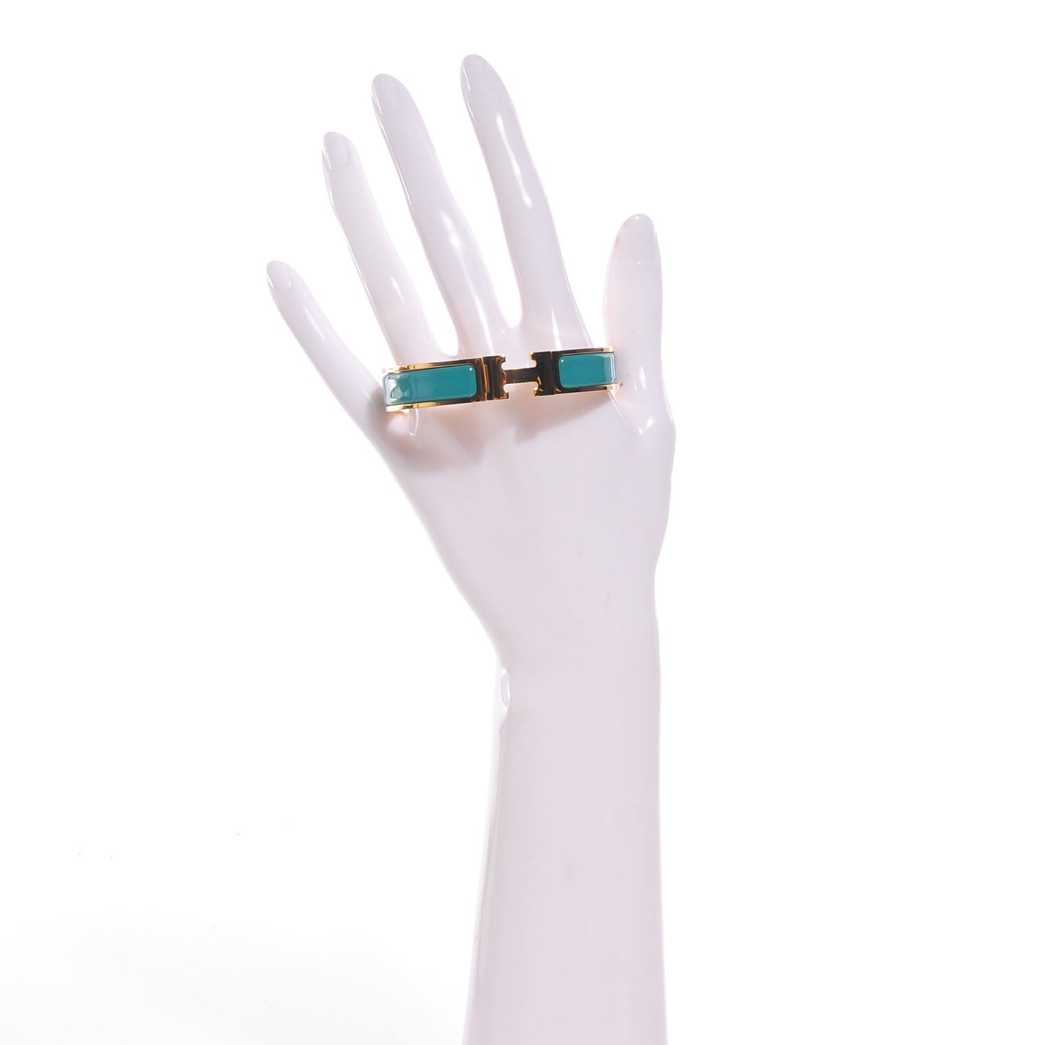 Hermes Enamel Narrow Clic Clac H Bracelet PM Bleu Indien 2 of 5