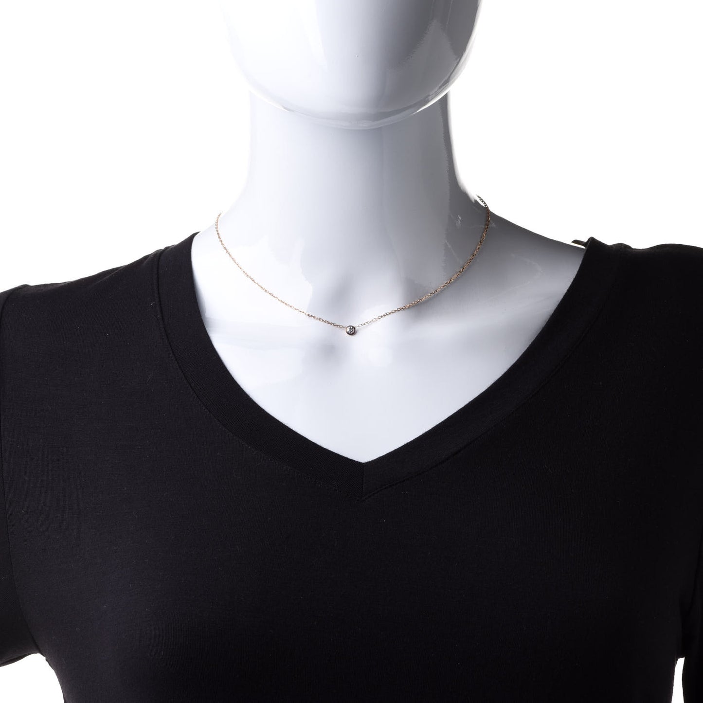 18K Pink Gold Diamond SM D'Amour Pendant Necklace