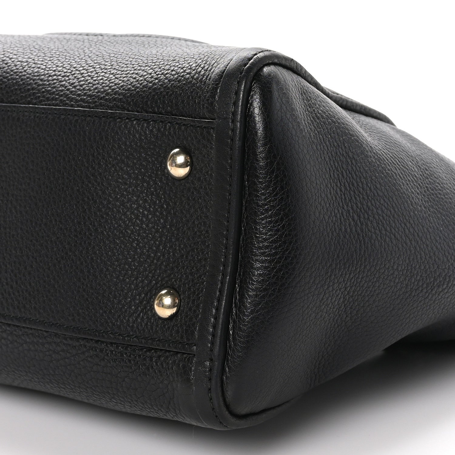 Gucci Pebbled Calfskin Small Soho Top Handle Bag Black 10 of 11