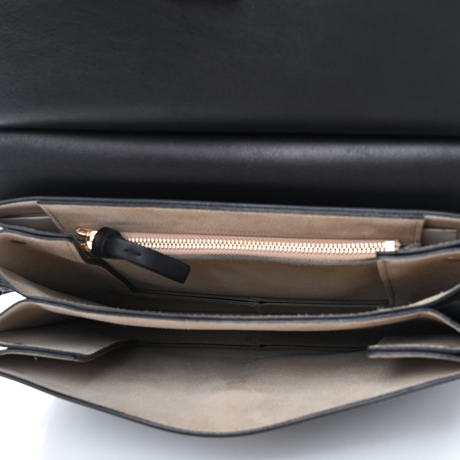 Chloe Suede Calfskin Medium Faye Shoulder Bag Black 5 of 11