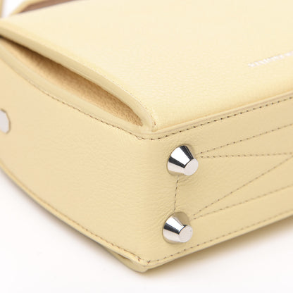 Alexander McQueen Silky Amish Grain Calfskin Box Shoulder Bag 16 Lemon Yellow 6 of 8