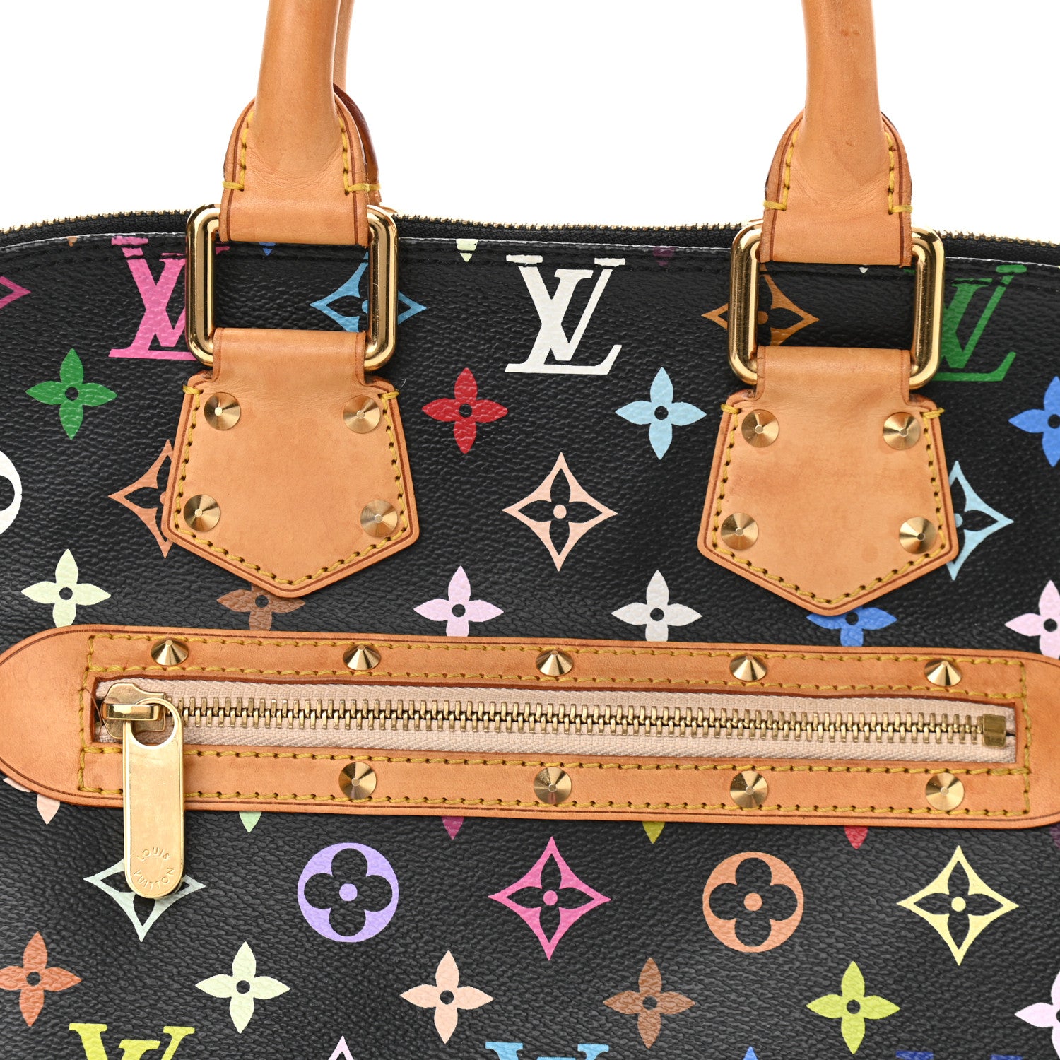 Louis Vuitton Monogram Multicolor Alma Black 7 of 11