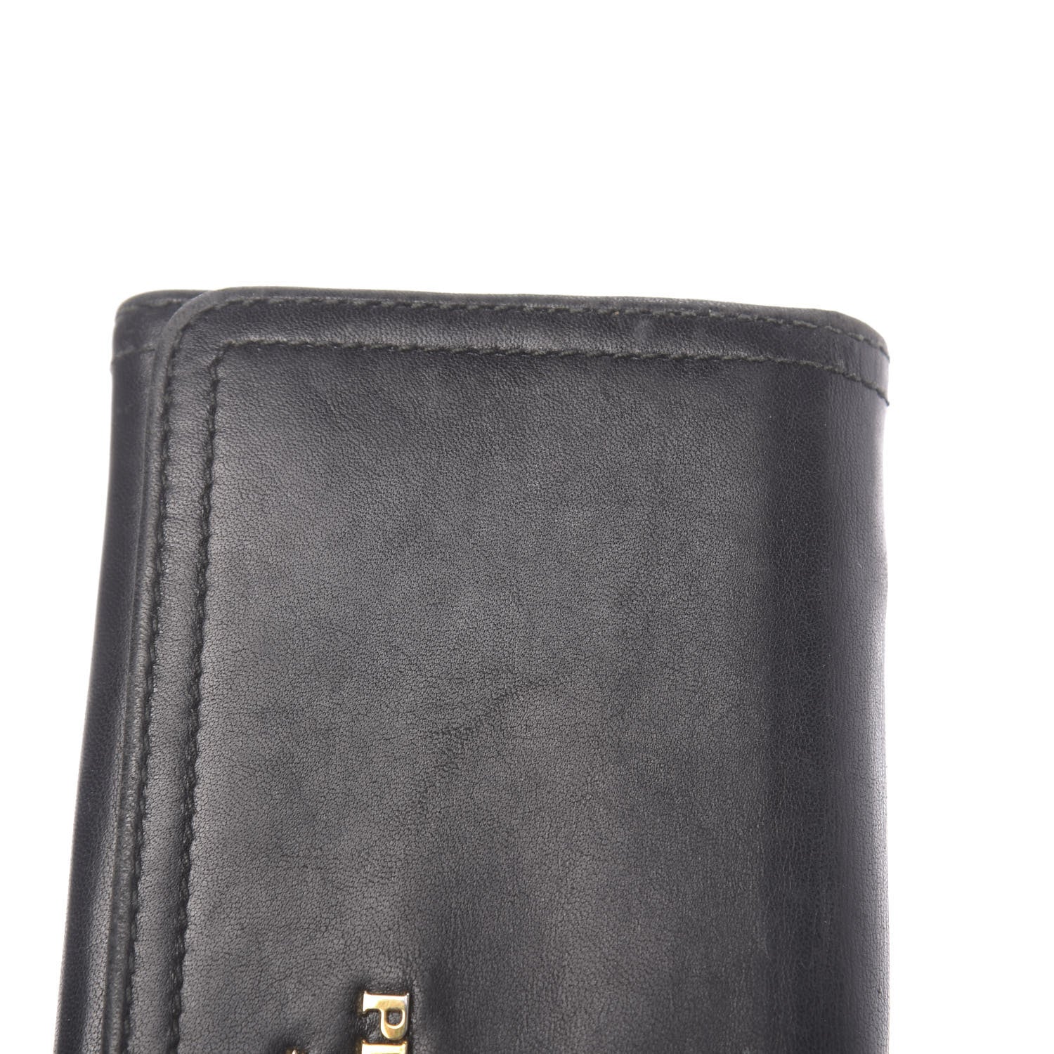 Prada Vitello Phenix Continental Flap Wallet Black 13 of 16