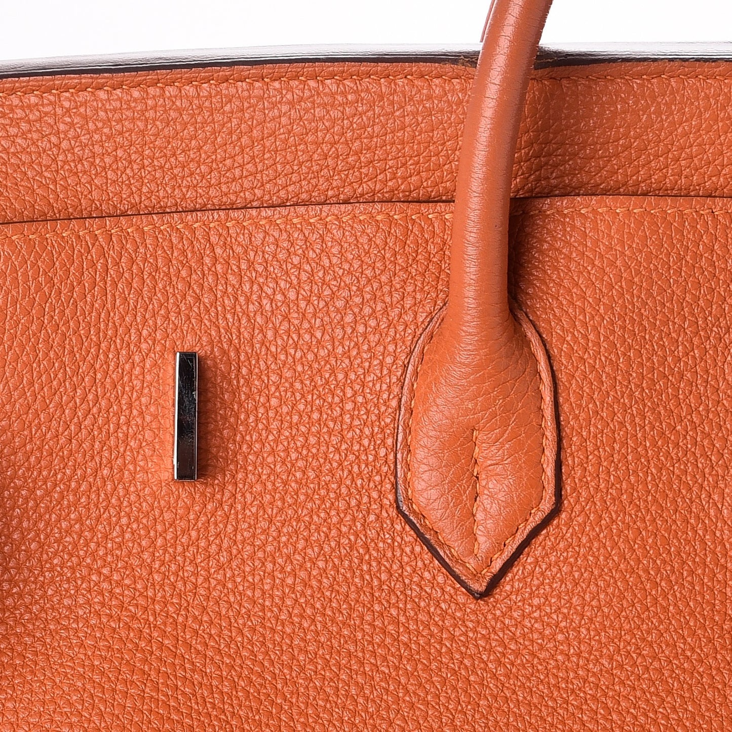 Taurillon Clemence Birkin 40 Orange