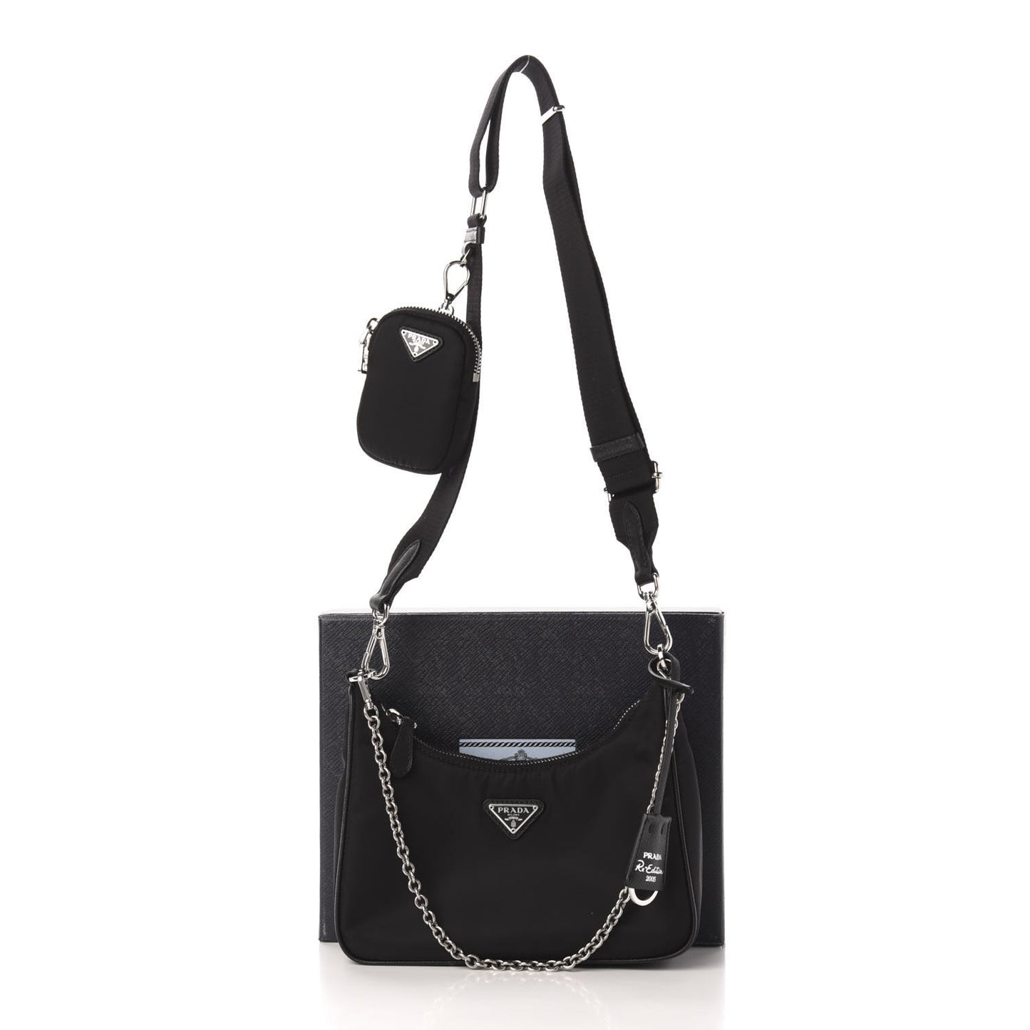 Nylon Re-Edition 2005 Shoulder Bag Black