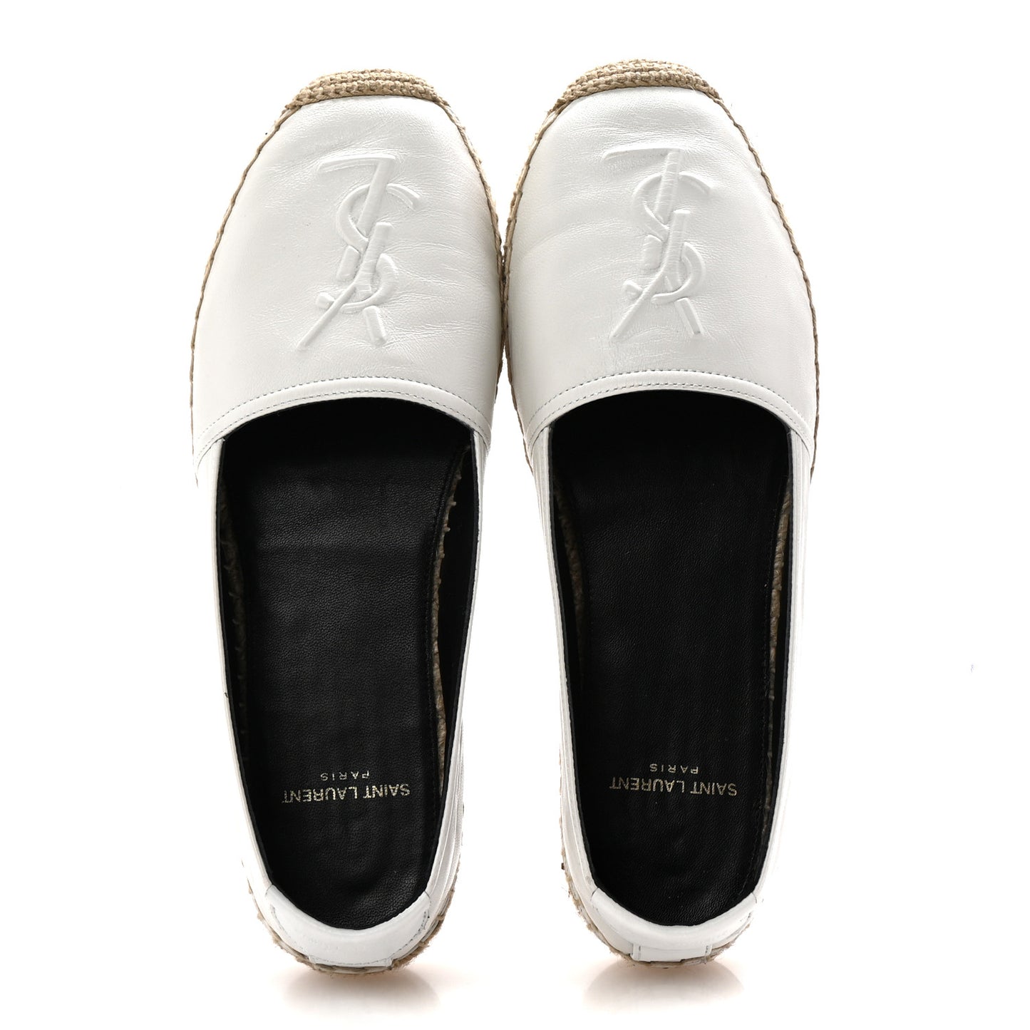 Lambskin Monogram Espadrilles 36.5 White