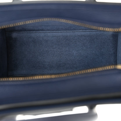 Celine Drummed Calfskin Nano Luggage Marine 5 of 10