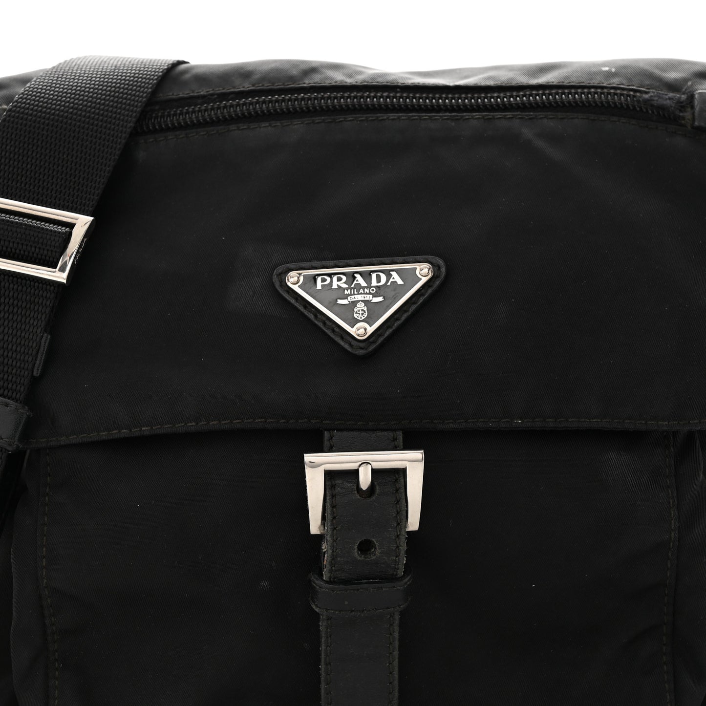 Nylon Vela Messenger Black
