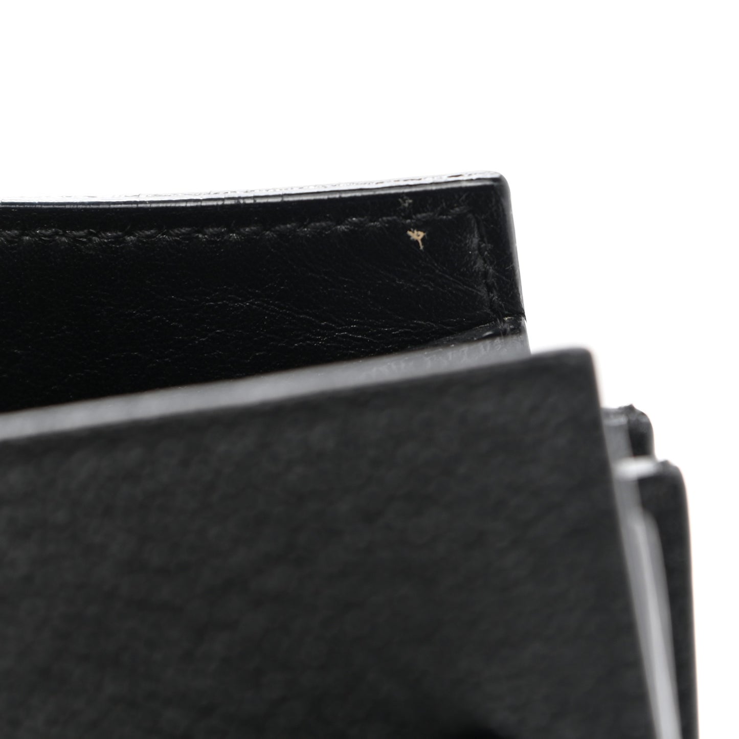 Grained Calfskin Nano Sac De Jour Black