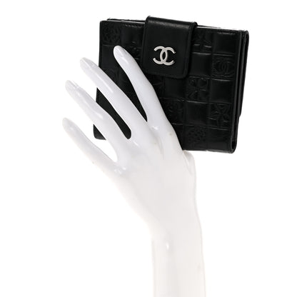 Chanel Calfskin Lucky Symbols Compact French Flap Wallet Black 2 of 12