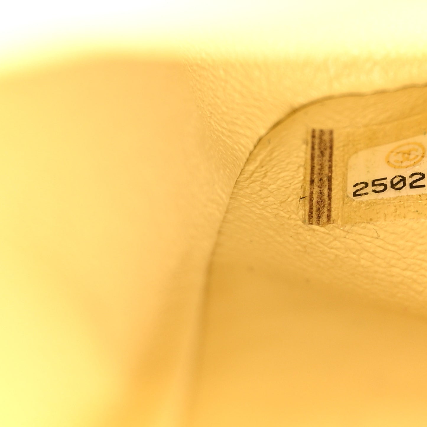 Caviar Quilted Medium Double Flap Light Yellow