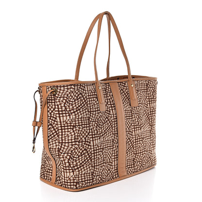 MCM Visetos Large Liz Reversible Shopper Tote Cognac 6 of 15