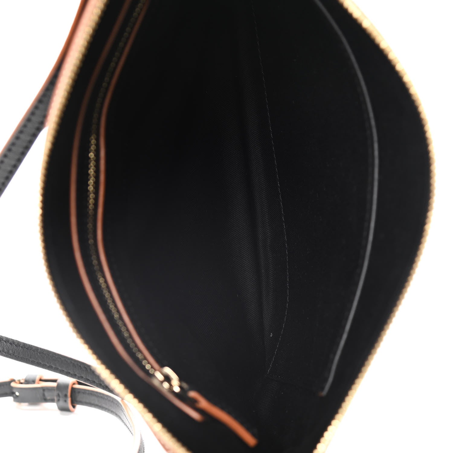 MCM Calfskin Ottomar Monogram Medium Crossbody Pouch Black 4 of 11