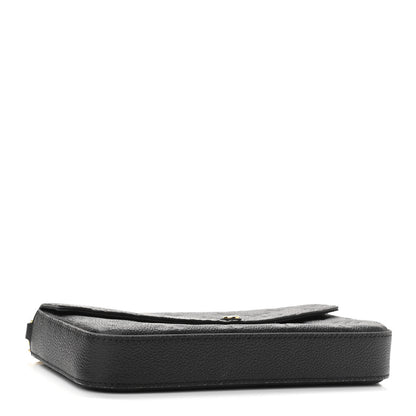 Louis Vuitton Empreinte Pochette Felicie Chain Wallet Black 5 of 11