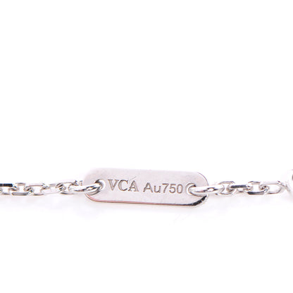 Van Cleef & Arpels 18K White Gold Turquoise Sweet Alhambra Butterfly Bracelet 5 of 6