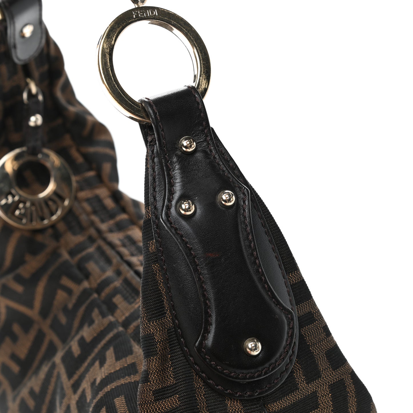 Zucca Small Chef Chain Hobo Tobacco