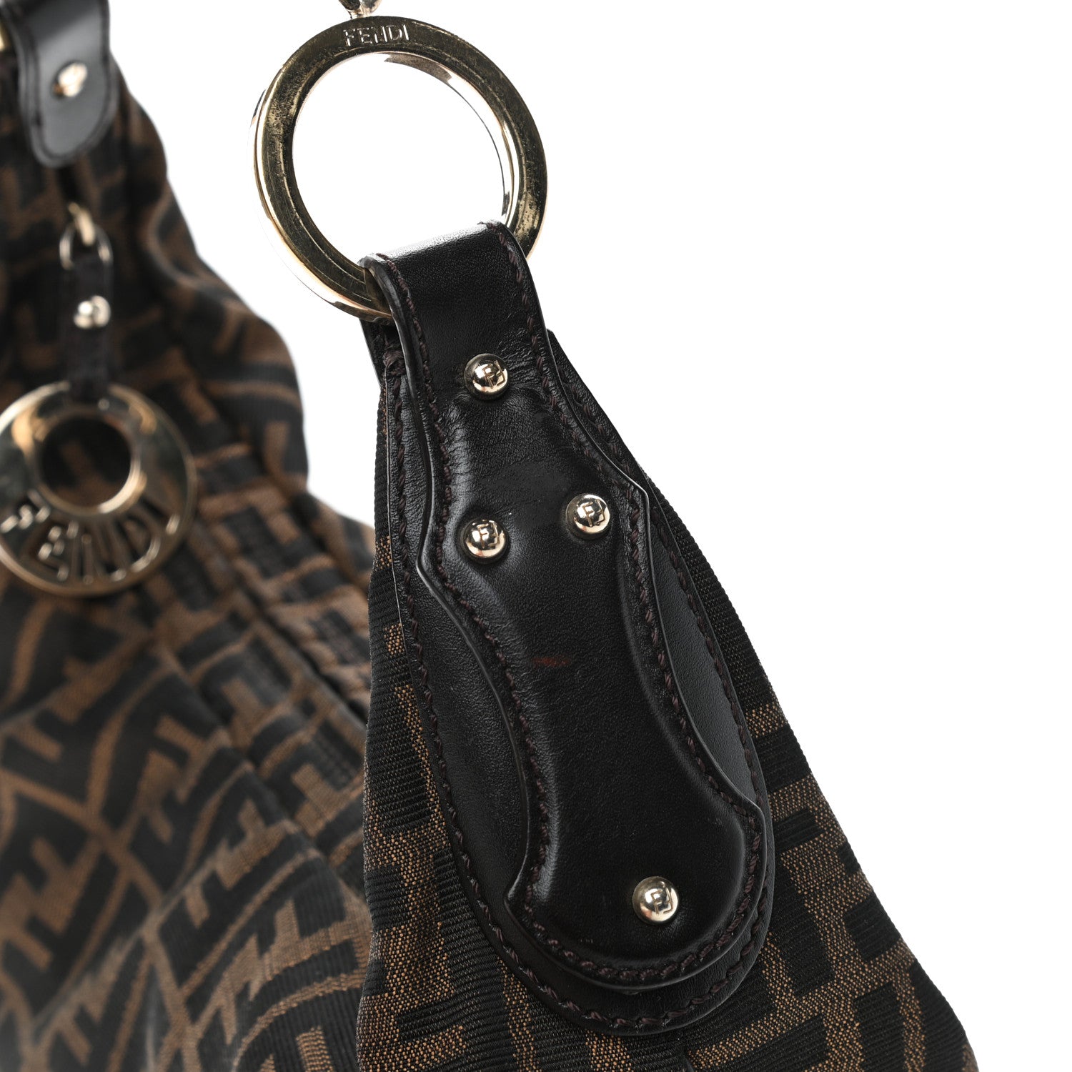 Fendi Zucca Small Chef Chain Hobo Tobacco 12 of 12