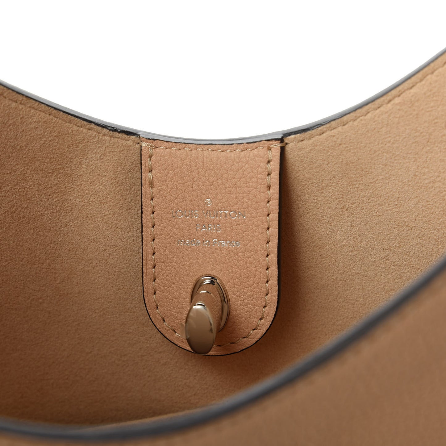 Calfskin Lockme Hobo Beige