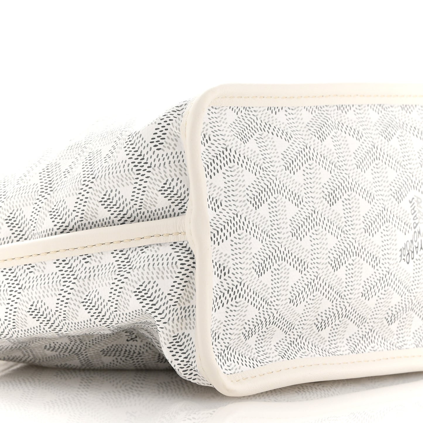 Goyardine Reversible Mini Anjou White
