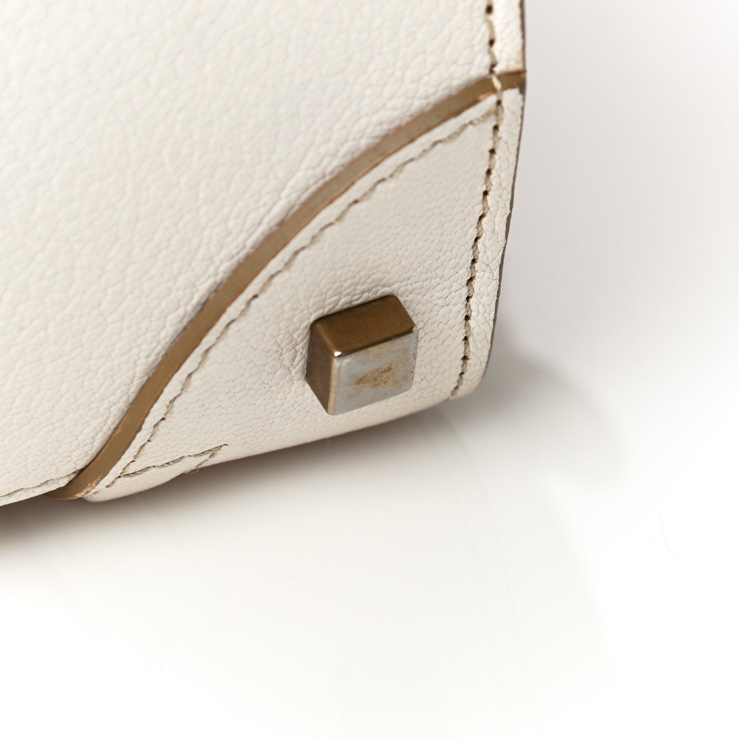 Celine Goatskin Mini Luggage White 30 of 33