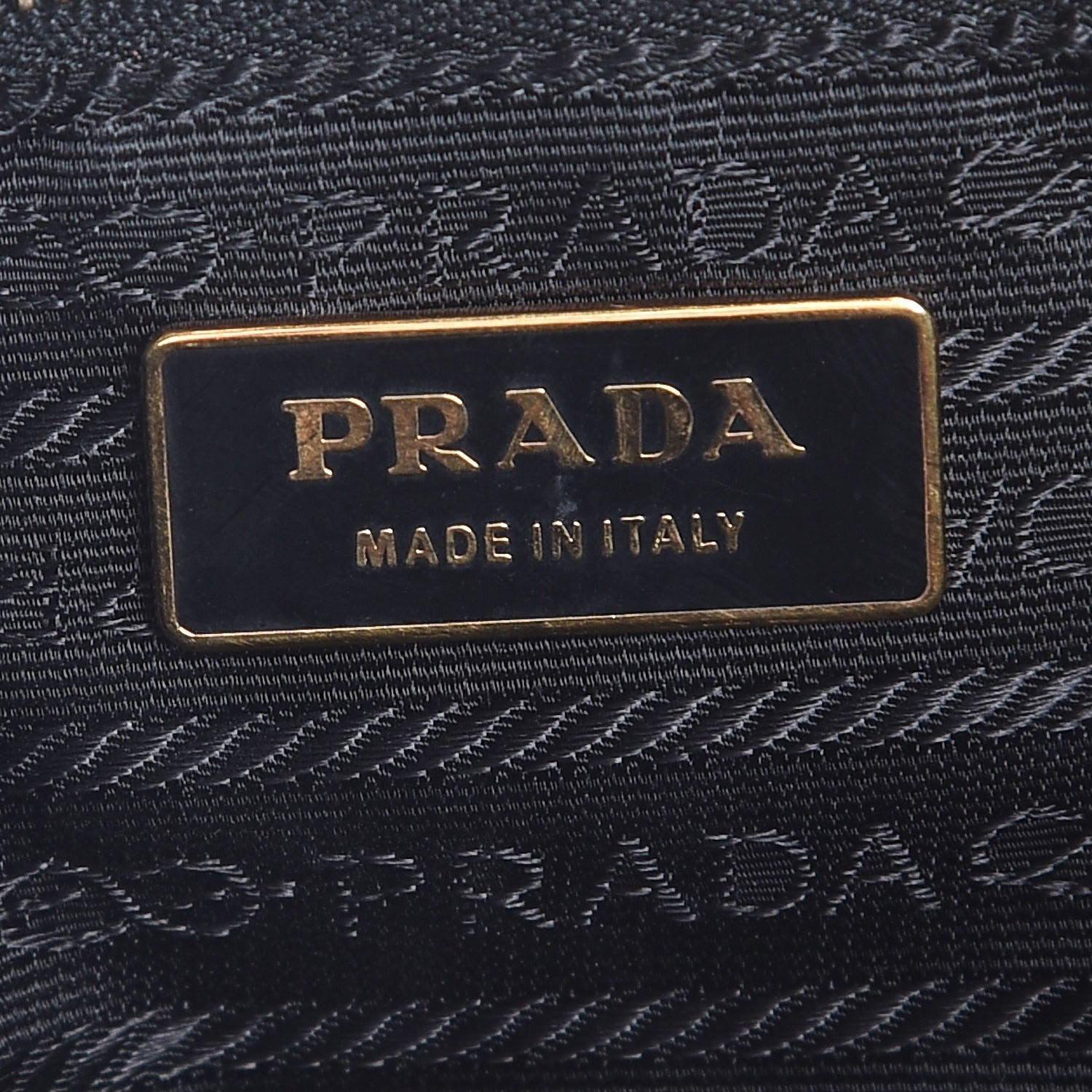 Prada Tessuto Nylon Soft Calfskin Shoulder Bag Black 6 of 7