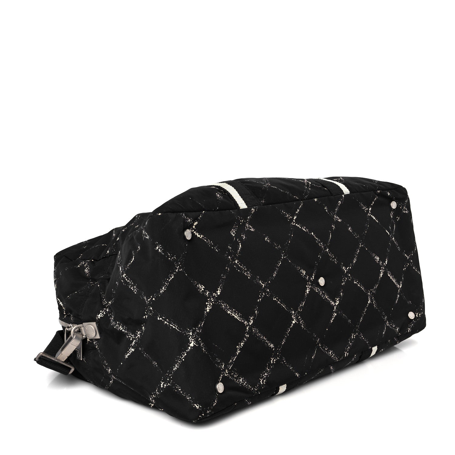 Chanel Nylon Large Travel Duffle Bag Black 4 of 14