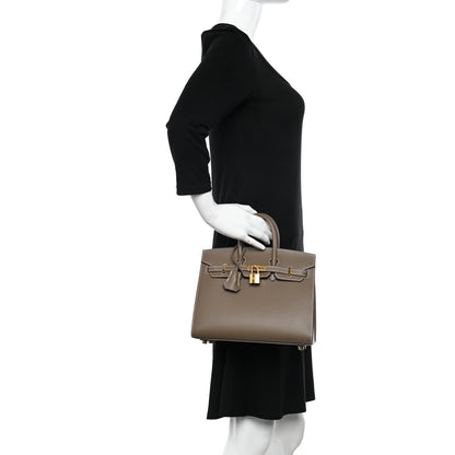 Hermes Epsom Birkin Sellier 25 Etoupe 2 of 11