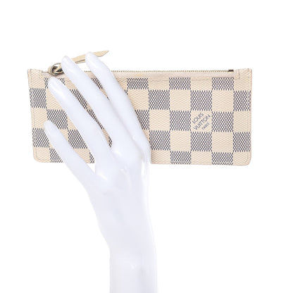Louis Vuitton Damier Azur Josephine Wallet Zippered Insert 2 of 10