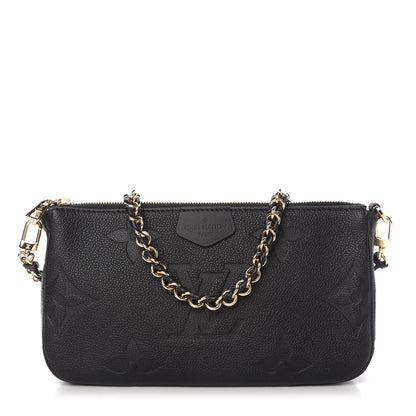 Louis Vuitton Empreinte Monogram Giant Multi Pochette Accessories Large Pochette Black 1 of 9