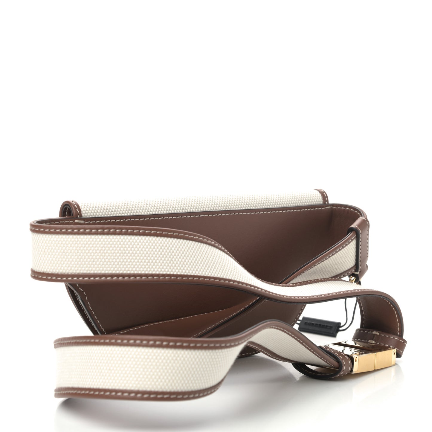 Canvas Smooth Calfskin Olympia Belt Bag Natural