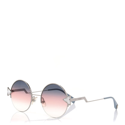 Fendi Crystal Sunglasses FF 0243/S Silver Blue 1 of 9