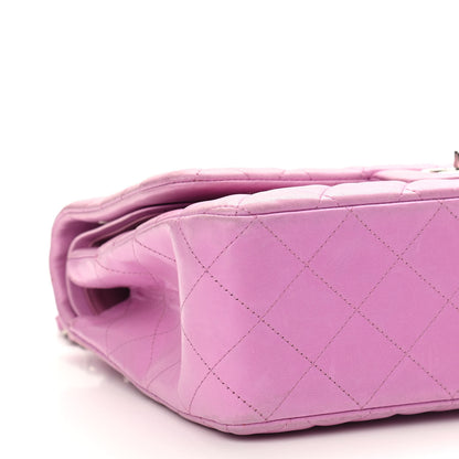 Chanel Lambskin Quilted Jumbo Double Flap Light Purple 8 of 11