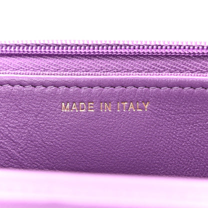 Chanel Lambskin Quilted Wallet On Chain WOC Purple 7 of 11