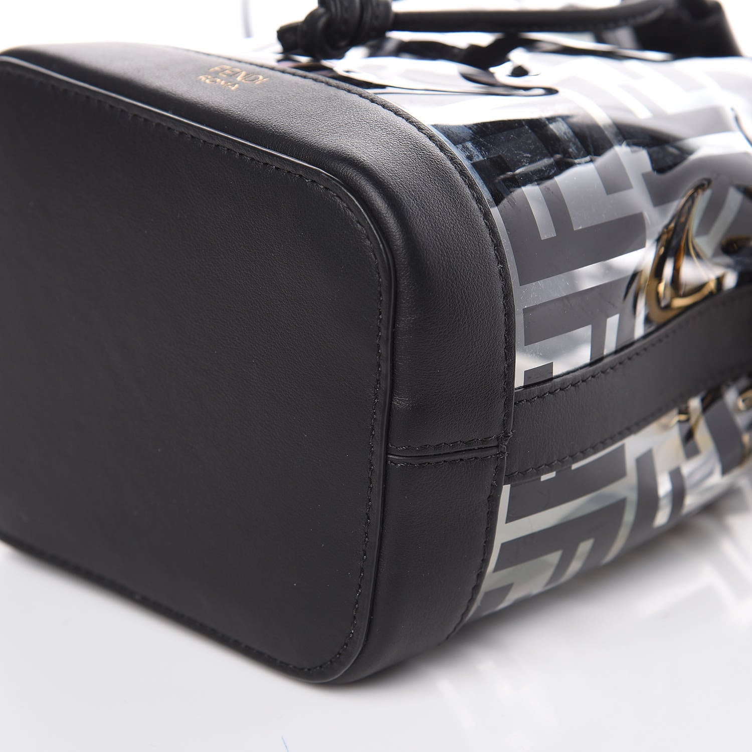 Fendi TPU FF Vitello Grace F is Fendi Mini Mon Tresor Bucket Bag Black 8 of 8