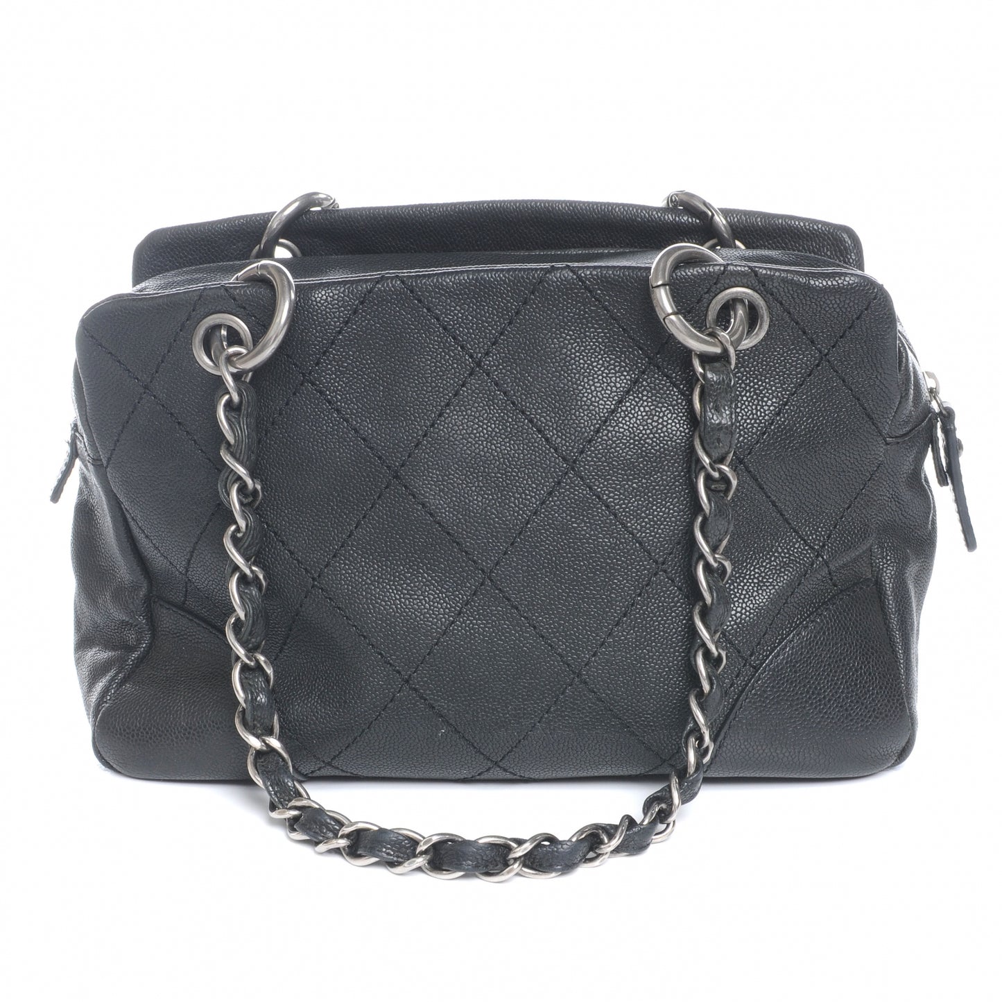 Distressed Caviar Outdoor Ligne Tote Black