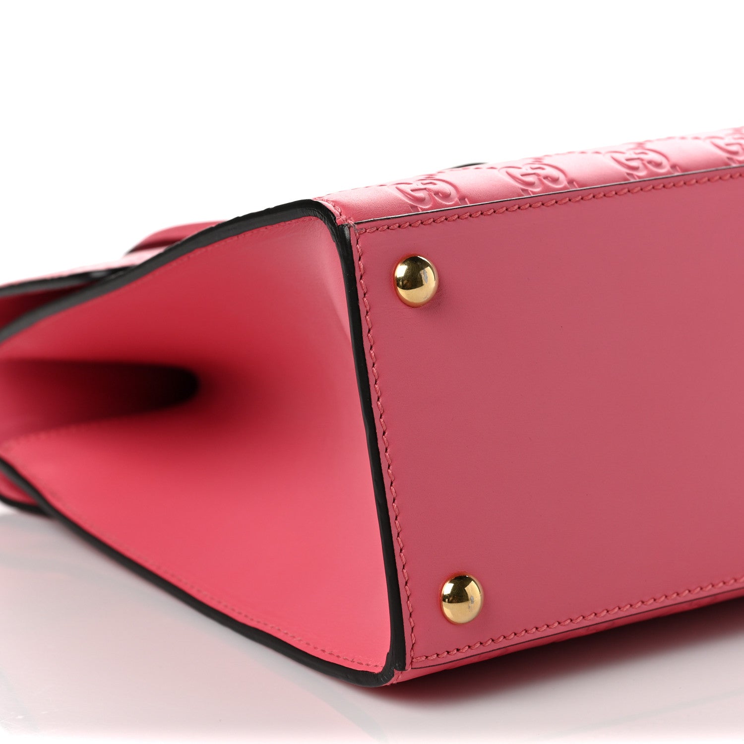 Gucci Guccissima Signature Medium Padlock Top Handle Bag Flush 8 of 10