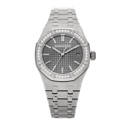 Audemars Piguet Stainless Steel Diamond 37mm Royal Oak Offshore 50th Anniversary Automatic Watch Grey 15551ST.ZZ.1356ST.03 1 of 5