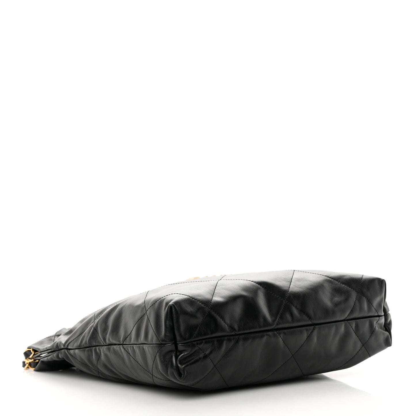 Calfskin Quilted Small Chanel 22 Black