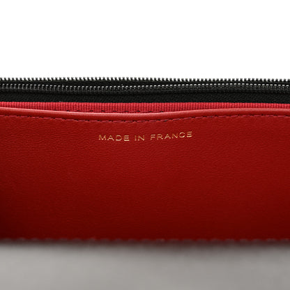 Chanel Lambskin Quilted Sweet Camellia Wallet On Chain WOC Black 7 of 11