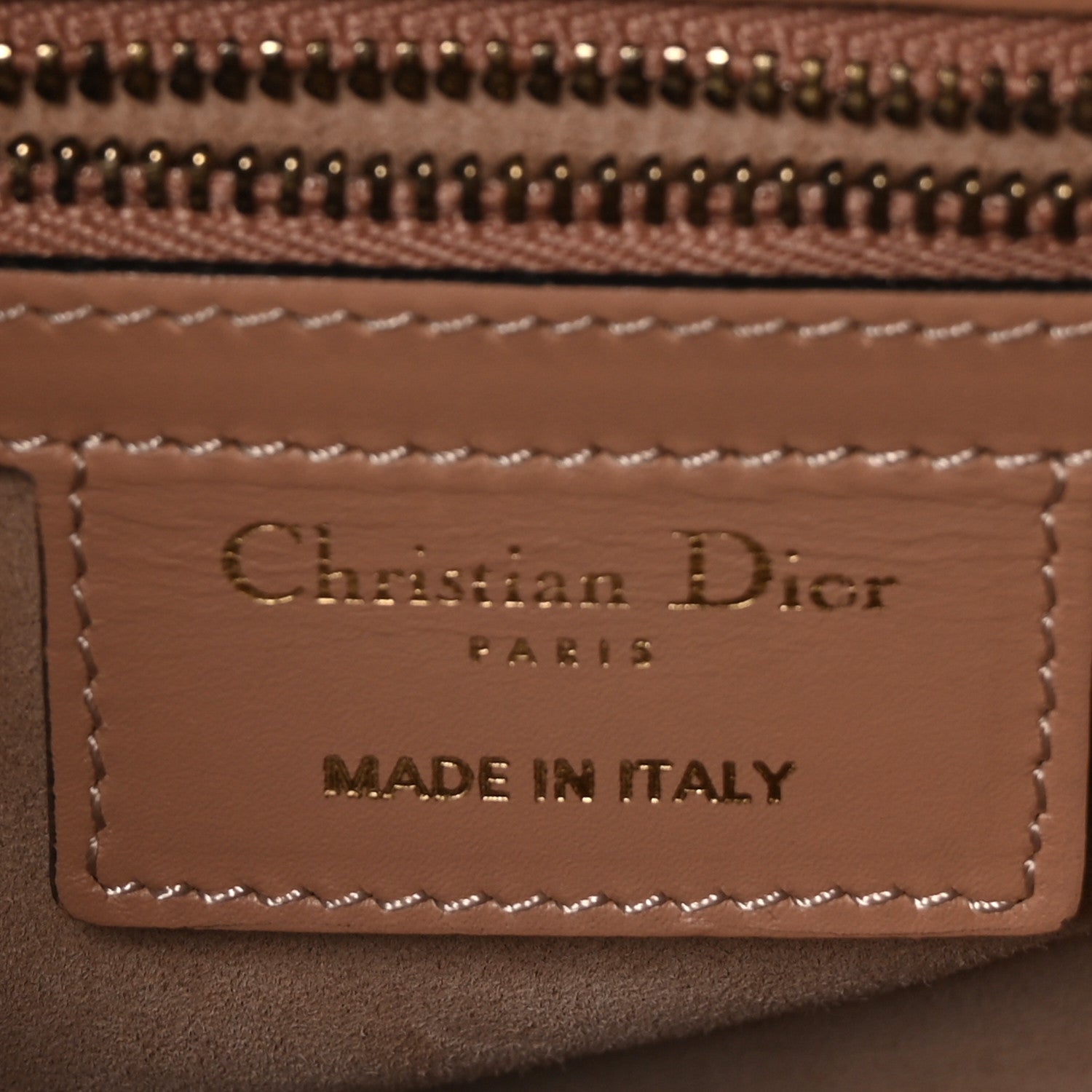 Christian Dior Calfskin Saddle Bag Pink 6 of 12