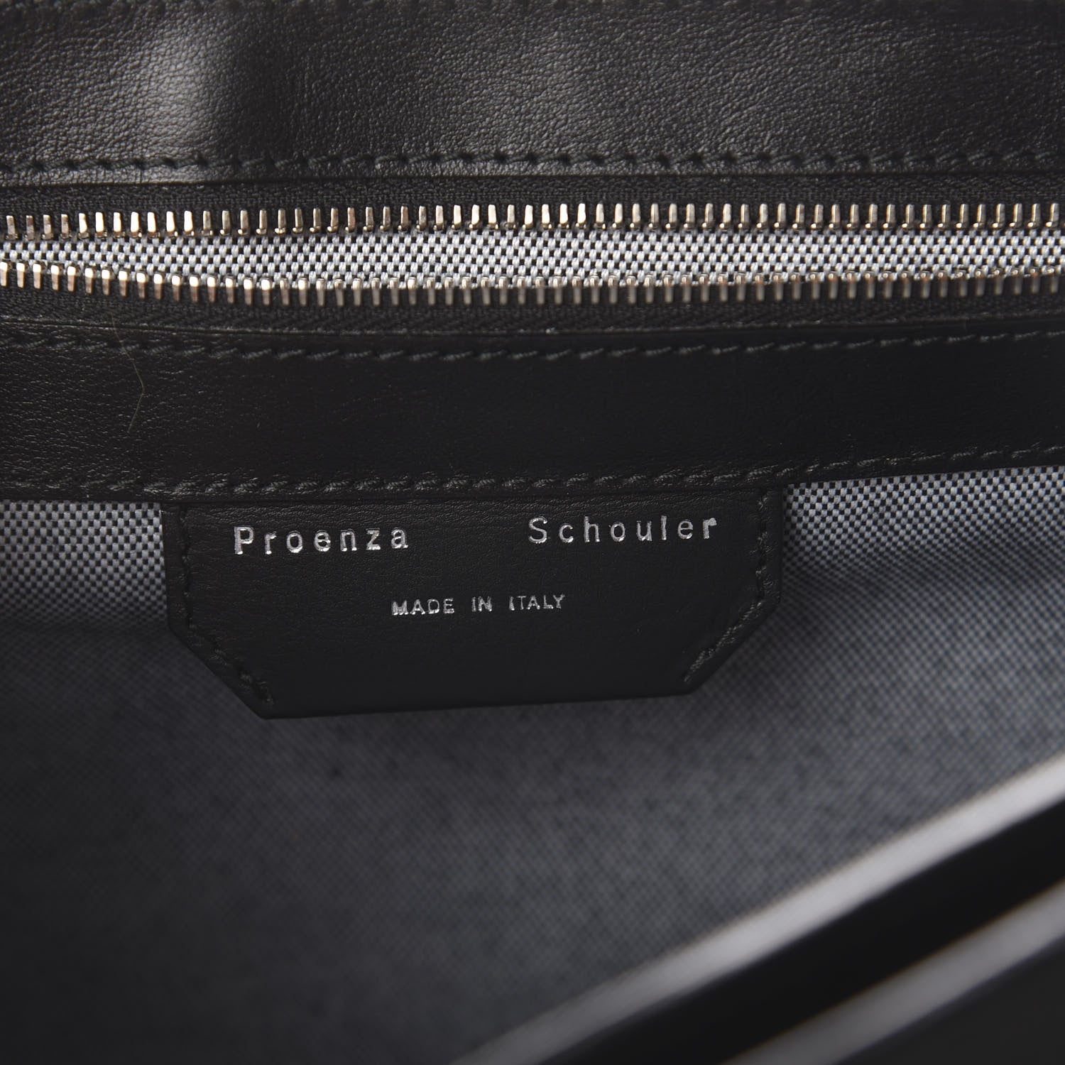 Proenza Schouler Grained Calfskin Medium PS1 Plus Satchel Black 7 of 8